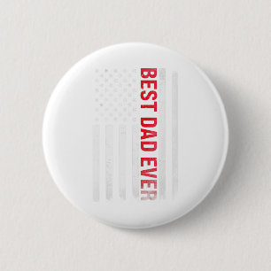 Badge Rond 5 Cm Meilleur papa Ever USA Drapeau Américain 1ère fois