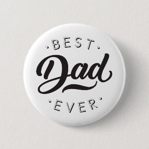Badge Rond 5 Cm Meilleur papa Jour de Fête des pères Cadeau Joyeux