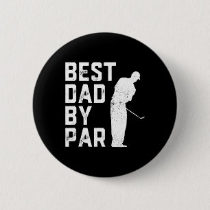 Badge Rond 5 Cm Meilleur Papa Par Amoureux de Golf Cadeau Pour Hom
