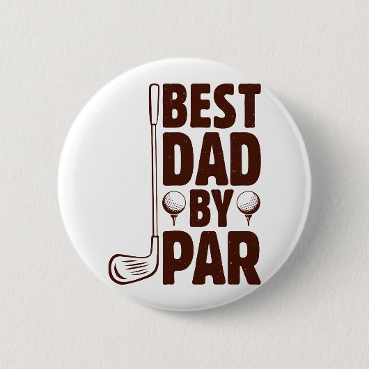 Badge Rond 5 Cm Meilleur papa par Parc Golf Papa (Devant)