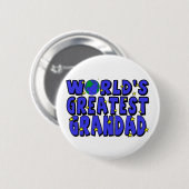 Badge Rond 5 Cm Meilleur Papi du Monde (Devant & derrière)