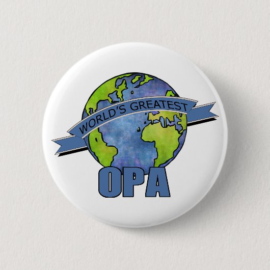 Badge Rond 5 Cm Meilleur Papi du Monde (Devant)