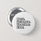 Badge Rond 5 Cm Meilleur professeur de sciences (Devant & derrière)