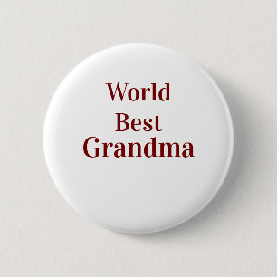 Badge Rond 5 Cm Meilleure grand-mère du monde grands-parents grand