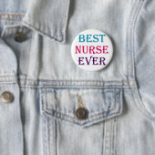 Badge Rond 5 Cm Meilleure infirmière jamais (En situation)