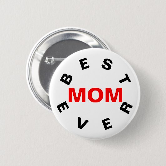 Badge Rond 5 Cm Meilleure maman jamais (Devant & derrière)