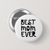 Badge Rond 5 Cm Meilleure Maman Jour des Mères (Devant & derrière)