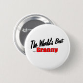 Badge Rond 5 Cm Meilleure mamie du monde (Devant & derrière)