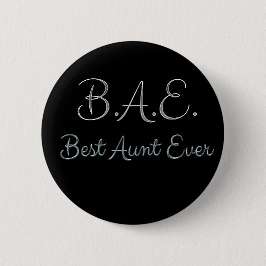 Badge Rond 5 Cm Meilleure tante Ever BAE (Devant)