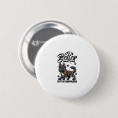 Badge Rond 5 Cm Meilleure vie avec Dutch Shepherd (Devant & derrière)