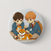 Badge Rond 5 Cm Meilleurs amis (Devant)