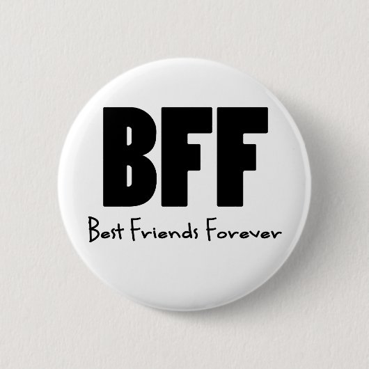 Badge Rond 5 Cm Meilleurs amis de BFF pour toujours (Devant)