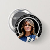 Badge Rond 5 Cm Melania for President 2024 (Devant & derrière)