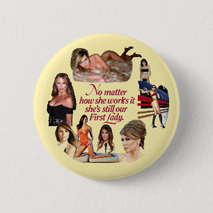 Badge Rond 5 Cm Melania Trump