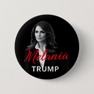 Badge Rond 5 Cm Melania Trump 2025 Première dame Inauguration Phot
