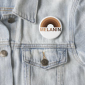 Badge Rond 5 Cm Melanin Rainbow Shades (En situation)