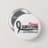 Badge Rond 5 Cm Mélanome du survivant 8 (Devant & derrière)