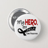 Badge Rond 5 Cm Mélanome MON HÉROS MON ONCLE 42 (Devant & derrière)