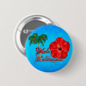 Badge Rond 5 Cm Mele Kalikimaka (Devant & derrière)