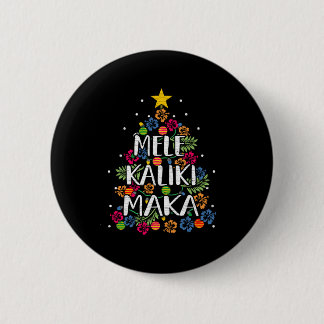 Badge Rond 5 Cm Mele Kalikimaka Hawaii Christmas