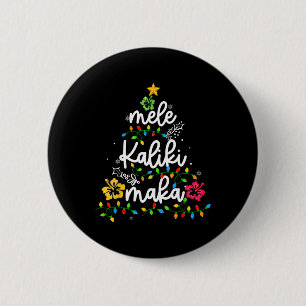 Badge Rond 5 Cm Mele Kalikimaka Hawaiian Christmas Hawaii Tropical