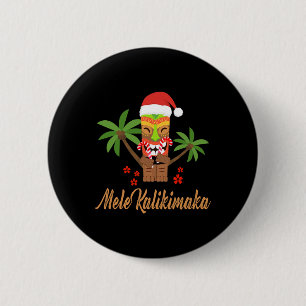 Badge Rond 5 Cm Mele Kalikimaka Joyeux Noël Hawaïen Noël cadeau de