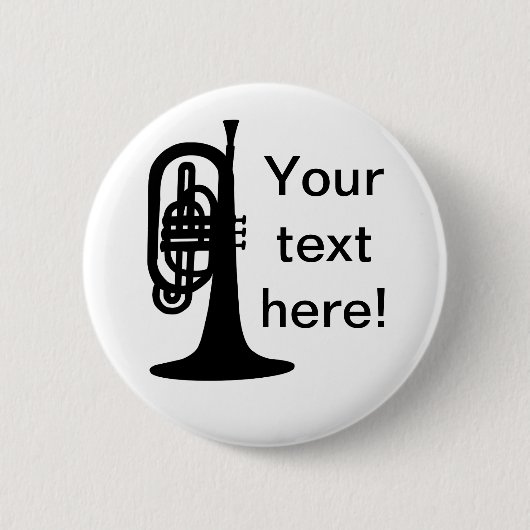 Badge Rond 5 Cm Mellophone personnalisé (Devant)
