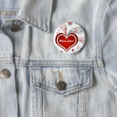 Badge Rond 5 Cm Mélomane - bouton de Pin (En situation)