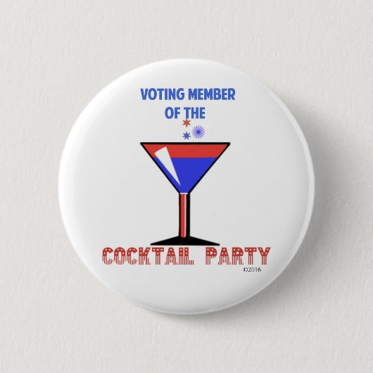 BADGE ROND 5 CM MEMBRE DE VOTE DU COCKTAIL (Devant)