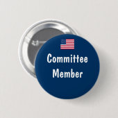 Badge Rond 5 Cm Membre du comité (Devant & derrière)
