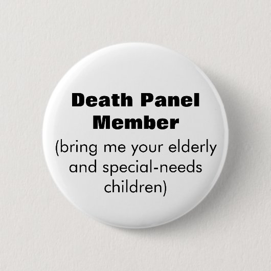 Badge Rond 5 Cm Membre du Panel de la mort (Devant)
