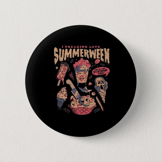 Badge Rond 5 Cm Mème classique Summerween (Devant)