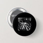 Badge Rond 5 Cm Mème de chat de spectacle rock drôle Chat tabby mi (Devant & derrière)