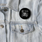 Badge Rond 5 Cm Mème de chat de spectacle rock drôle Chat tabby mi (En situation)