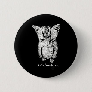 Badge Rond 5 Cm Mème de chat rigolo de munchkin fumant un chaton d