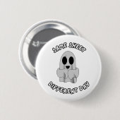 Badge Rond 5 Cm Même feuille, jour différent (Devant & derrière)