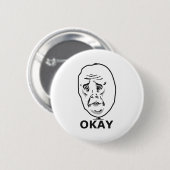 Badge Rond 5 Cm Mème Okay Guy (Devant & derrière)