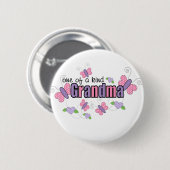 Badge Rond 5 Cm Mémé Unique (Devant & derrière)