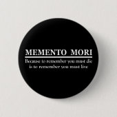 Badge Rond 5 Cm Memento mori (Devant)