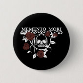 Badge Rond 5 Cm Memento Mori (Devant)