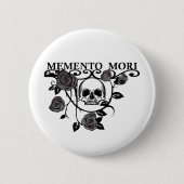 Badge Rond 5 Cm memento mori flower (Devant)