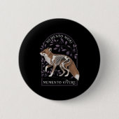 Badge Rond 5 Cm Memento Mori Memento Vivere _ Philosophie & La (Devant)