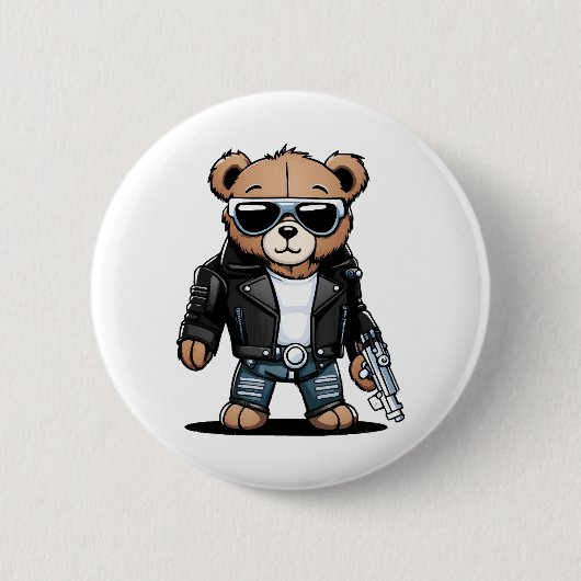 Badge Rond 5 Cm Mèmes de nounours mignons (Devant)