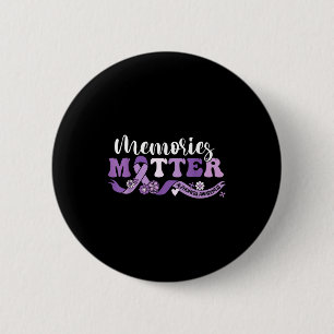 Badge Rond 5 Cm mémoires de sensibilisation à Alzheimer nous porto