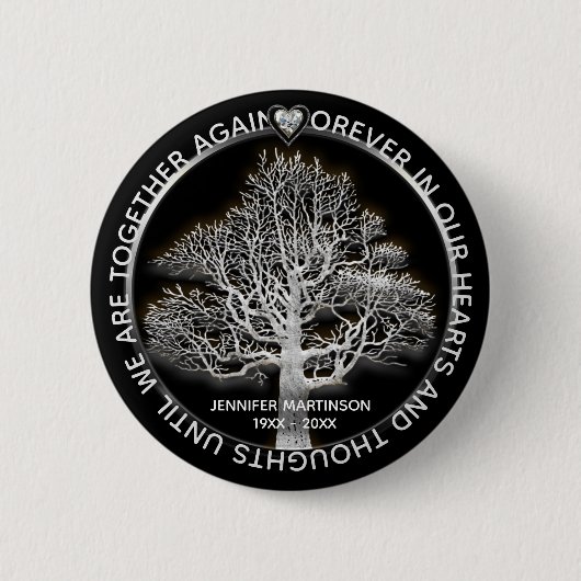 Badge Rond 5 Cm Mémorial de l'arbre de vie (Devant)