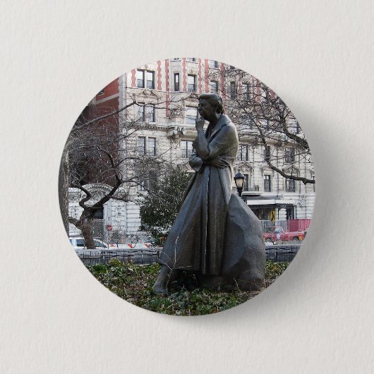 Badge Rond 5 Cm Mémorial Eleanor Roosevelt (Devant)
