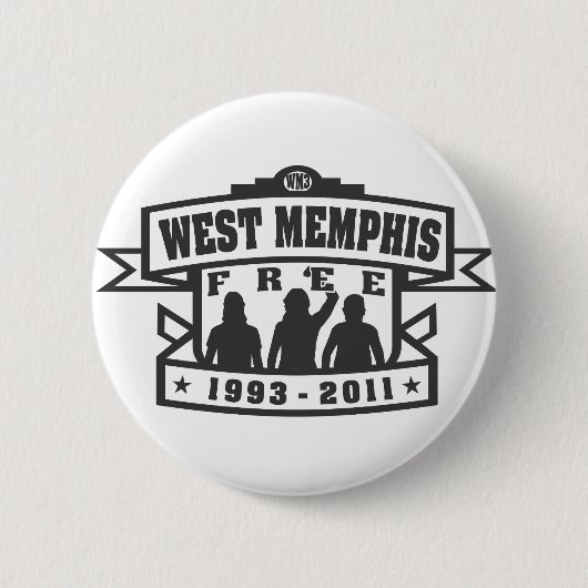 Badge Rond 5 Cm Memphis occidental trois (Devant)