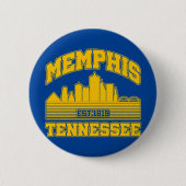 Badge Rond 5 Cm Memphis, Tennessee (Devant)