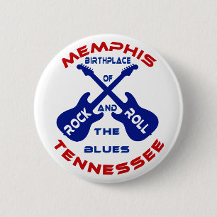 Badge Rond 5 Cm Memphis, Tennessee