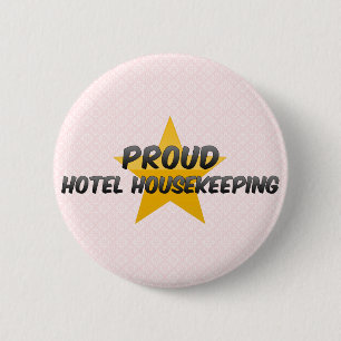 Badge Rond 5 Cm Ménage fier d'hôtel